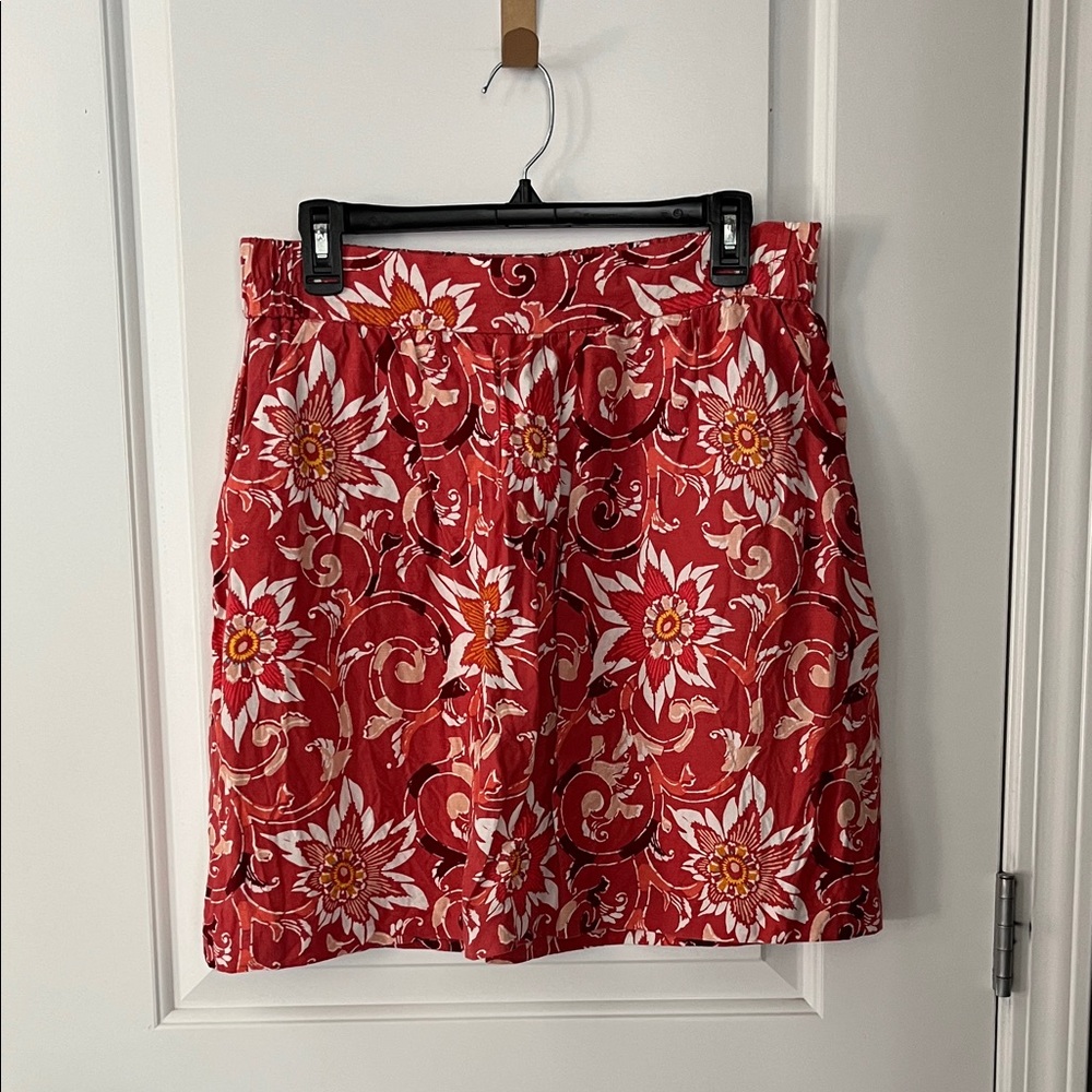 NWOT Loft linen a-line skirt